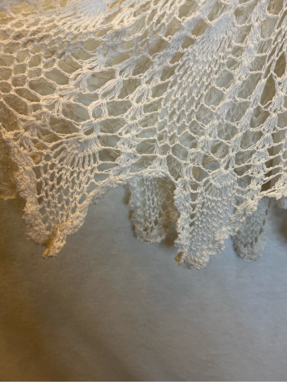 Beautiful Monroe & Main crocheted lace skirt Feminine Boho Grandmacore Size L - Picture 3 of 4
